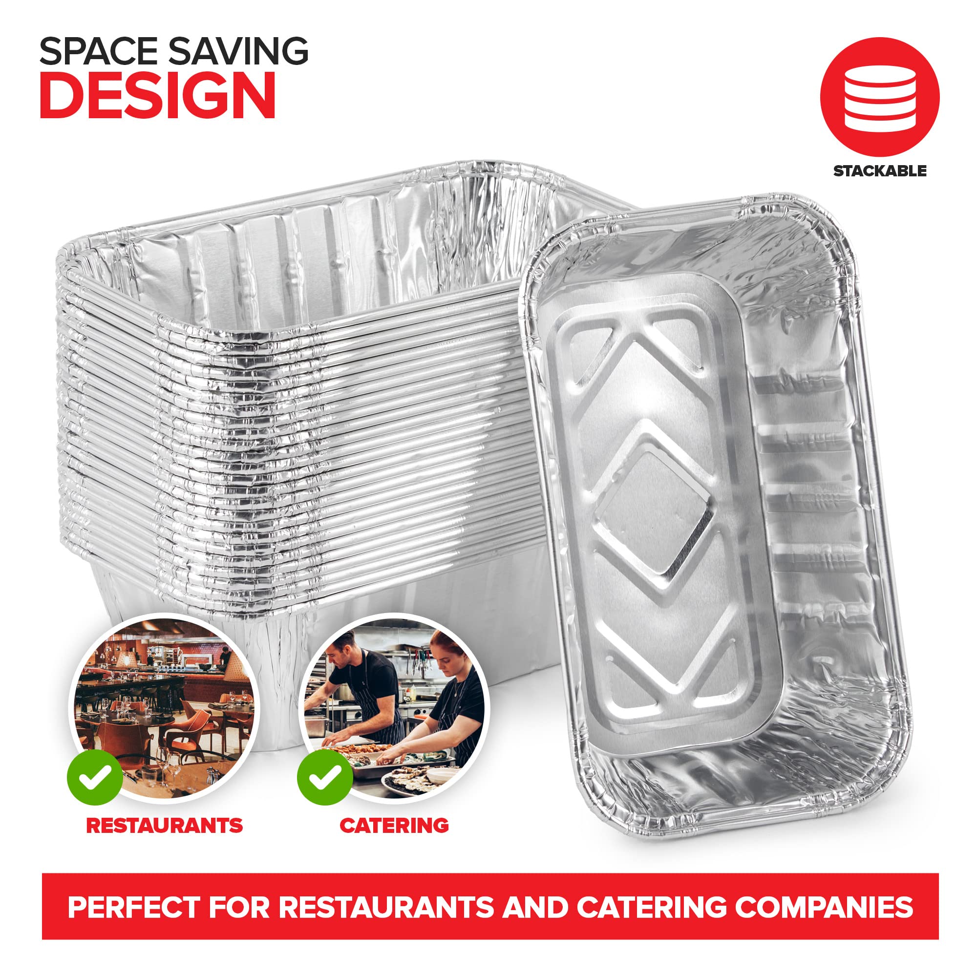Stock Your Home: envase aluminio duradero para hornear y conservar alimentos