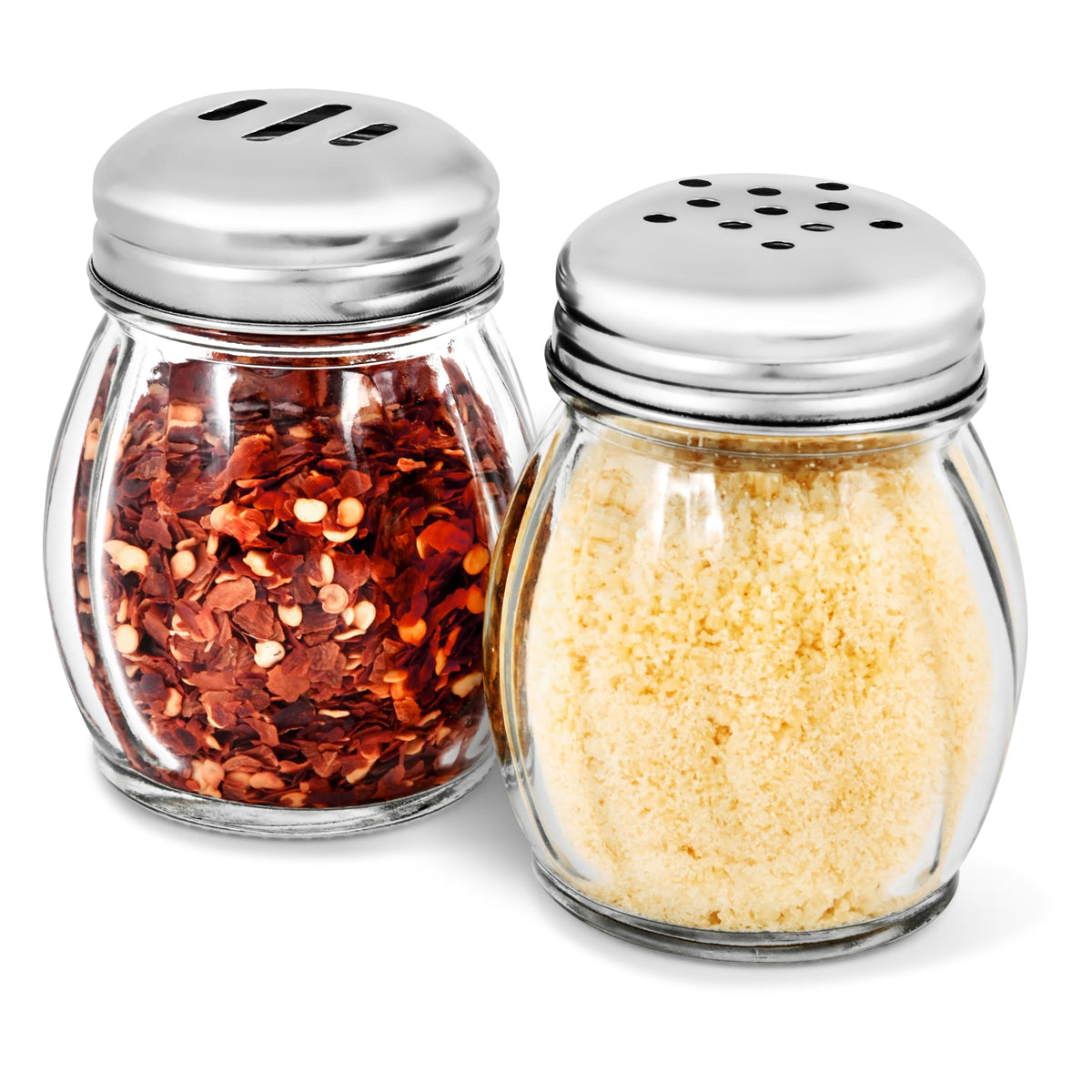 Stock Your Home dispensador de especias de vidrio 6 onzas con tapa perforada