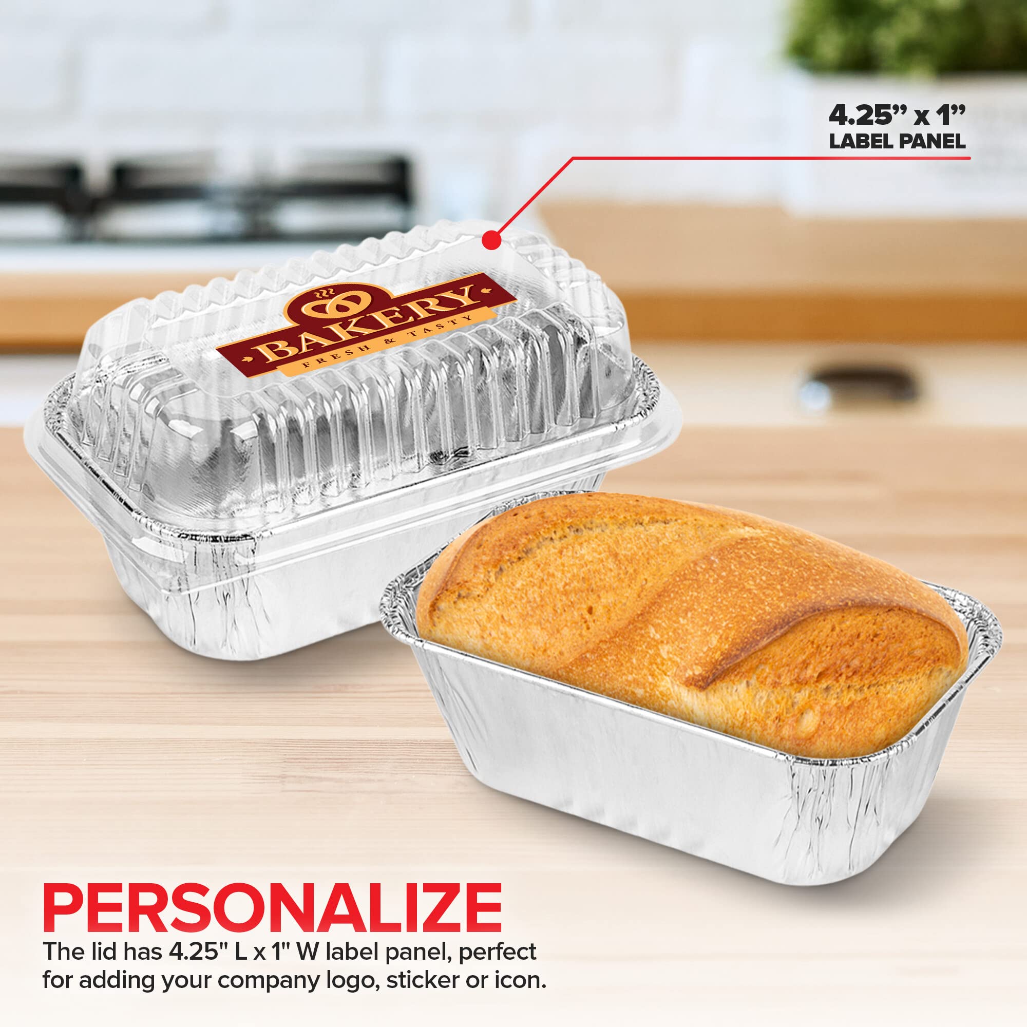 Stock Your Home juego de 50 bandejas 1 lb y tapas, listo para uso inmediato