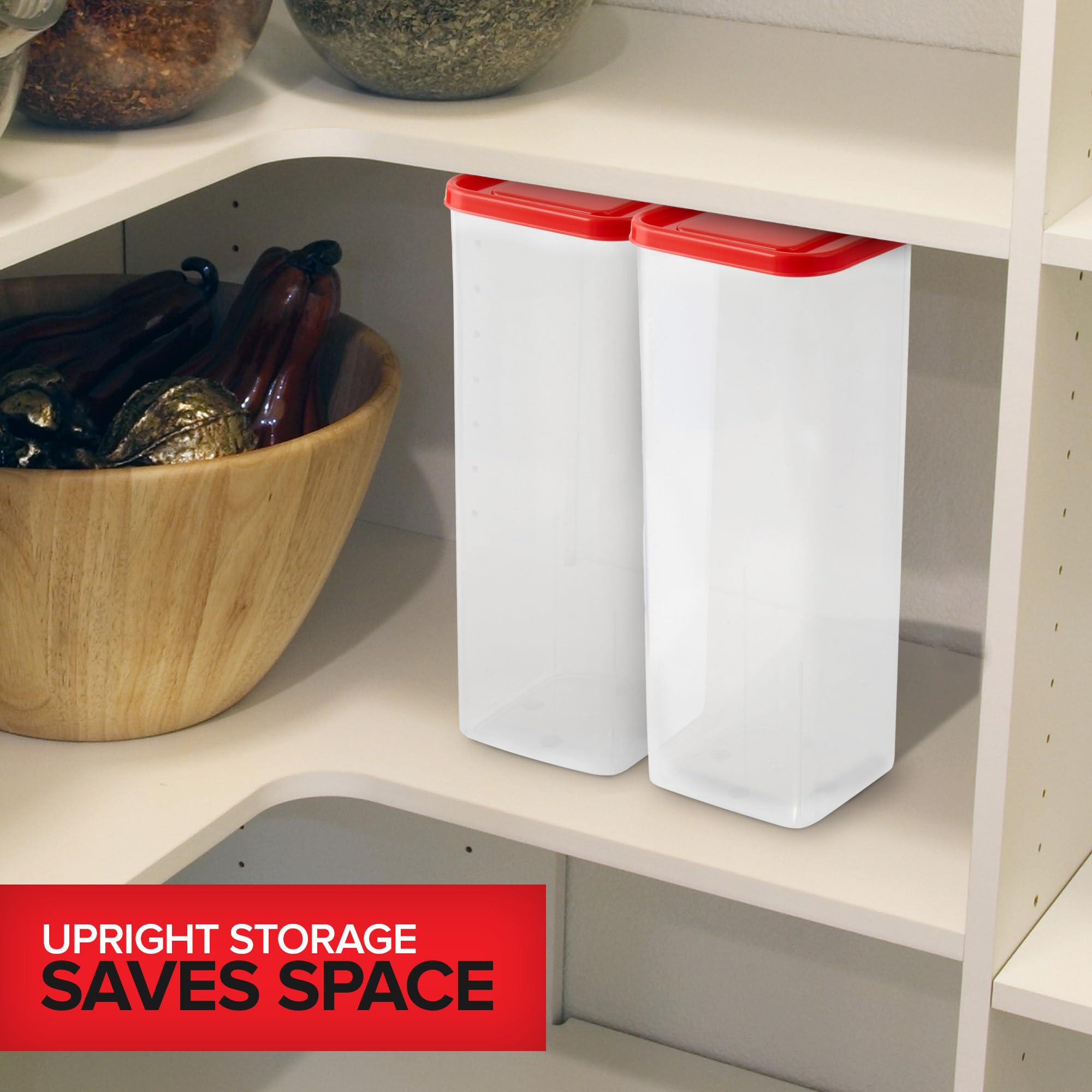 Dimensiones y capacidad de Stock Your Home para pan y bollos.