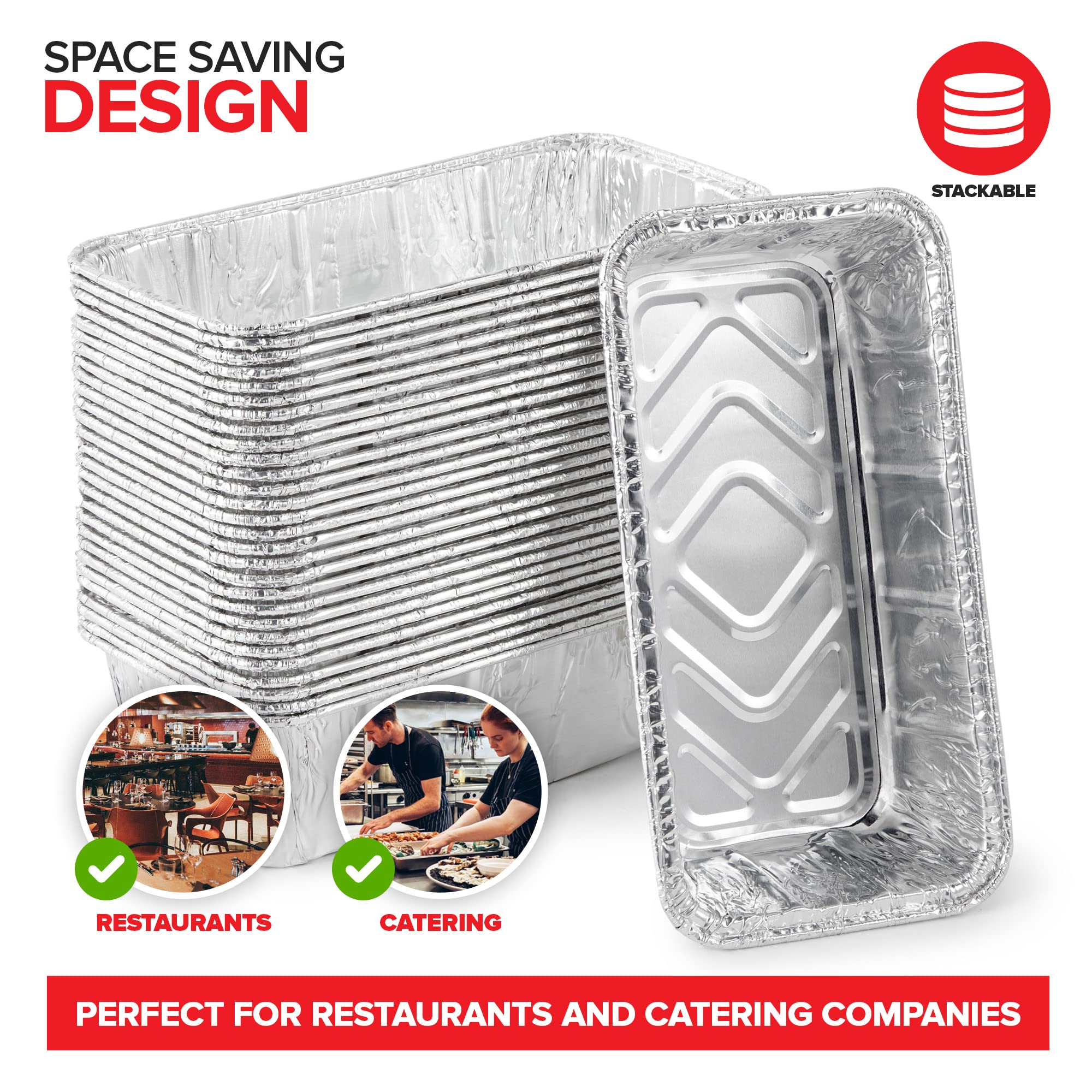 Stock Your Home: molde mini pan aluminio 2lb para hornear con acabado resistente.
