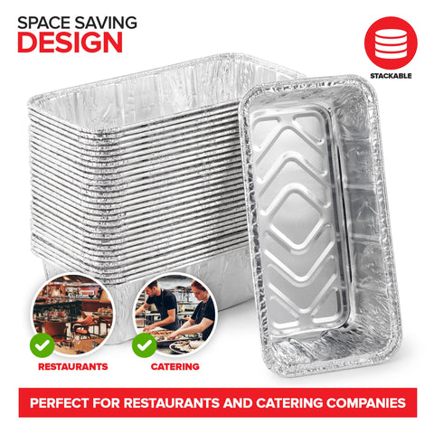 Stock Your Home: molde mini pan aluminio 2lb para hornear con acabado resistente.