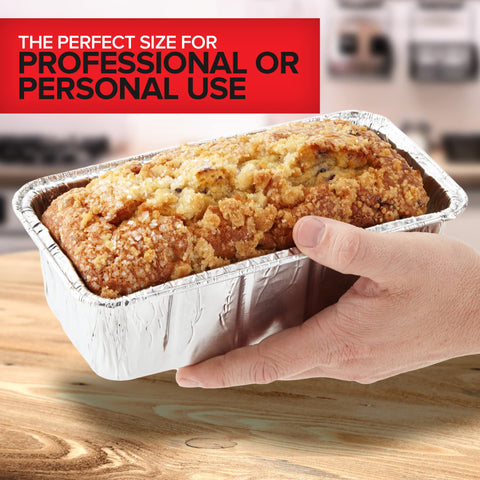 Stock Your Home: molde mini pan aluminio 2lb apilable ideal para catering.