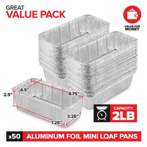 Stock Your Home: pan mini aluminio 2lb para hornear y servir en eventos.