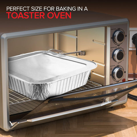 Stock Your Home paquete de diez bandejas con tapas para catering.