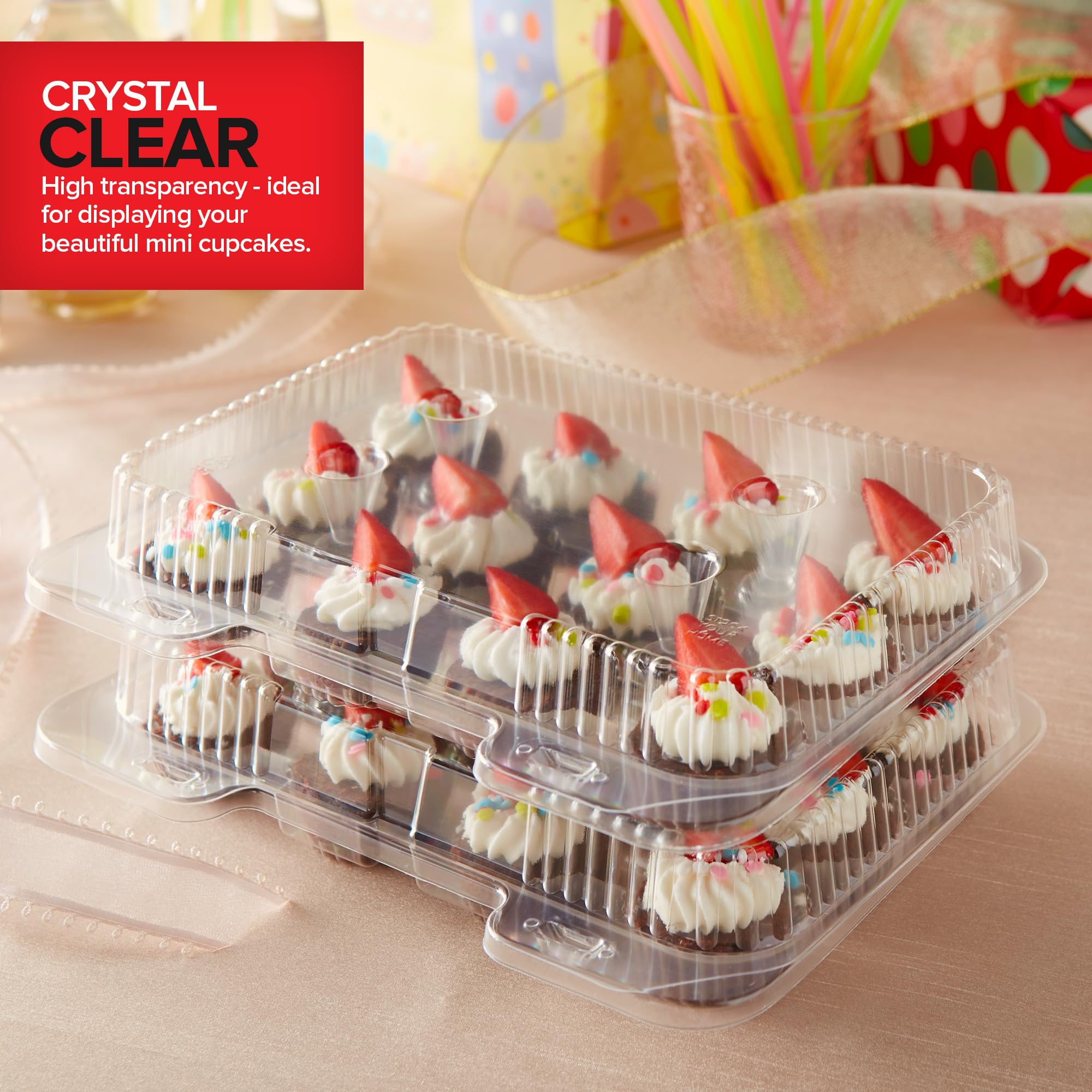 Stock Your Home paquete de 20 unidades desechables para cupcakes, gran relación calidad-precio.
