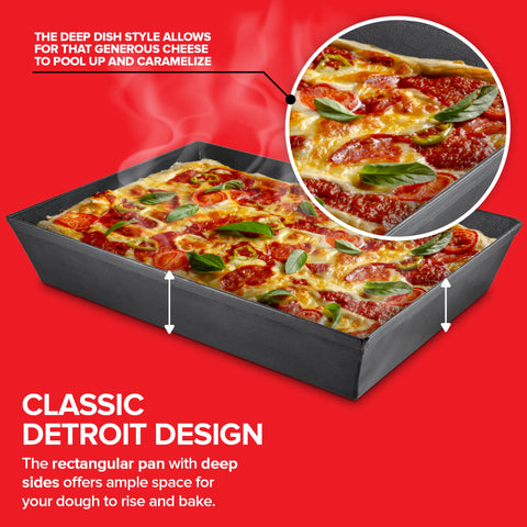 Stock Your Home: recubrimiento antiadherente que facilita desmoldar la pizza Detroit.