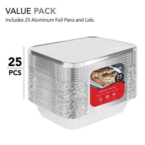 Stock Your Home: tapa de aluminio rectangular con cierre para almacenar y conservar.