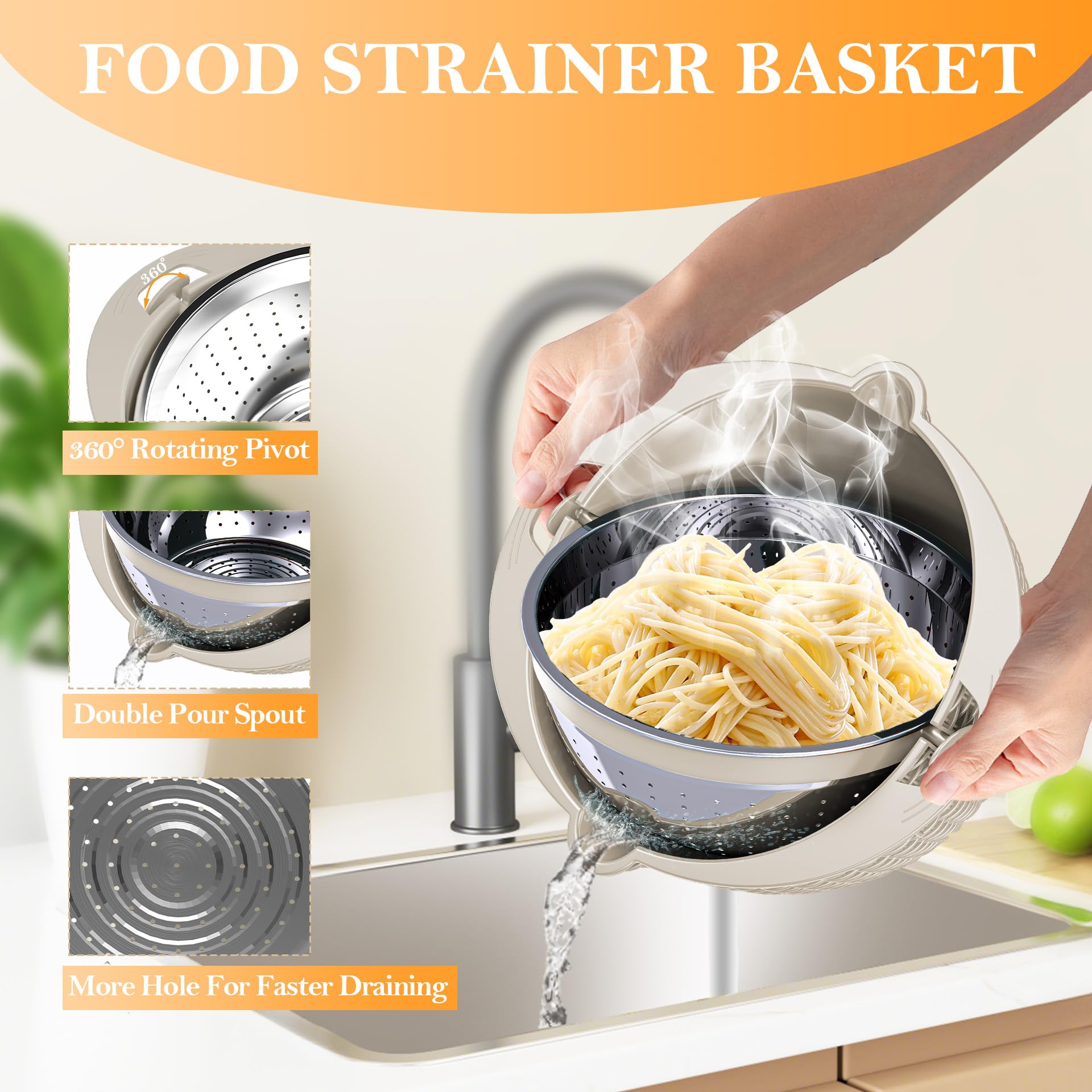 Stockpot diseño apilable para ahorrar espacio y uso práctico.