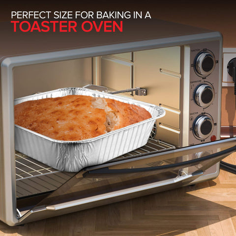 Stock Your Home envase de aluminio reciclable para comidas, conveniente y limpio.