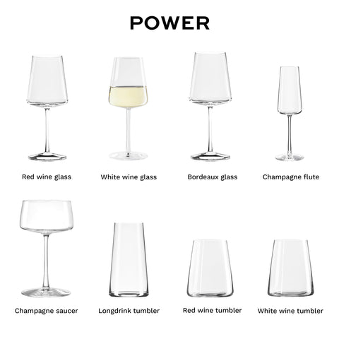 Stölzle Lausitz Power 13.5 onzas, perfecto para maridar vinos blancos en casa.