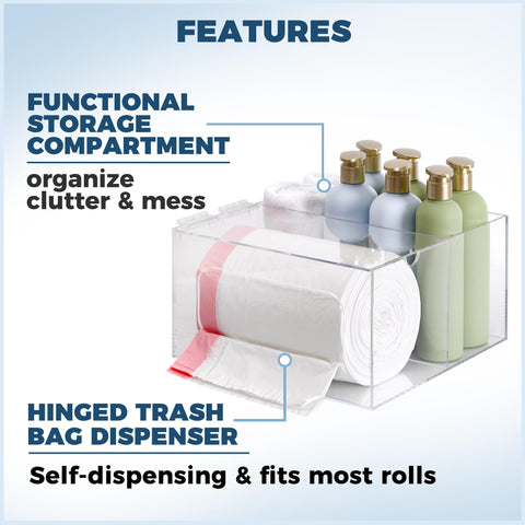 Storage Standard dispensador-basura bajo lavabo, fácil de retirar bolsas cuando es necesario.