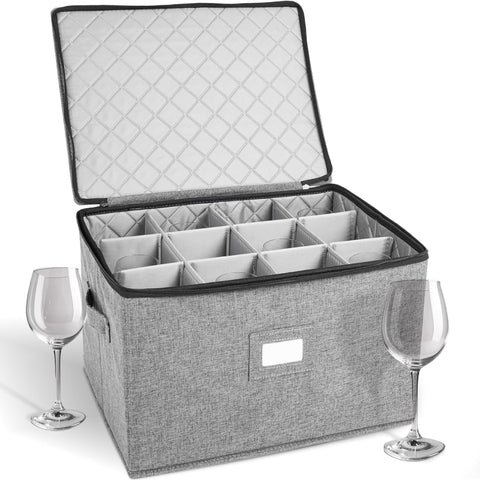 Storagelab caja-almacenamiento-vasos-cristal protege vasos delicados durante almacenamiento.