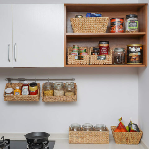 StorageWorks cestas para toallas y artículos de higiene, baño ordenado.