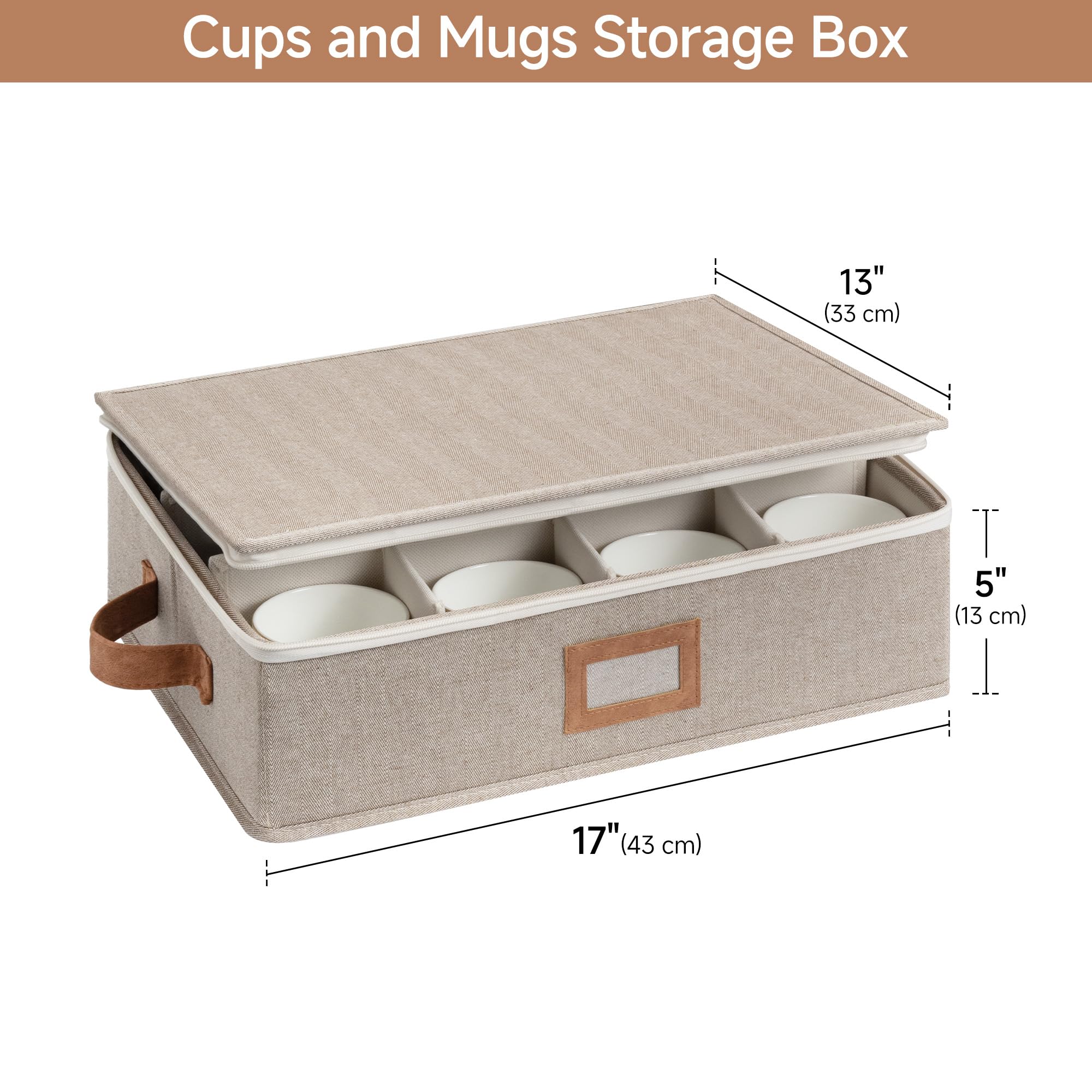 StorageWorks divisorias ajustables para tazas, adaptables a diferentes tamaños.