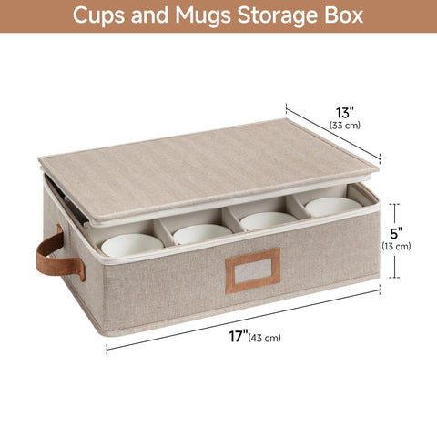 StorageWorks divisorias ajustables para tazas, adaptables a diferentes tamaños.