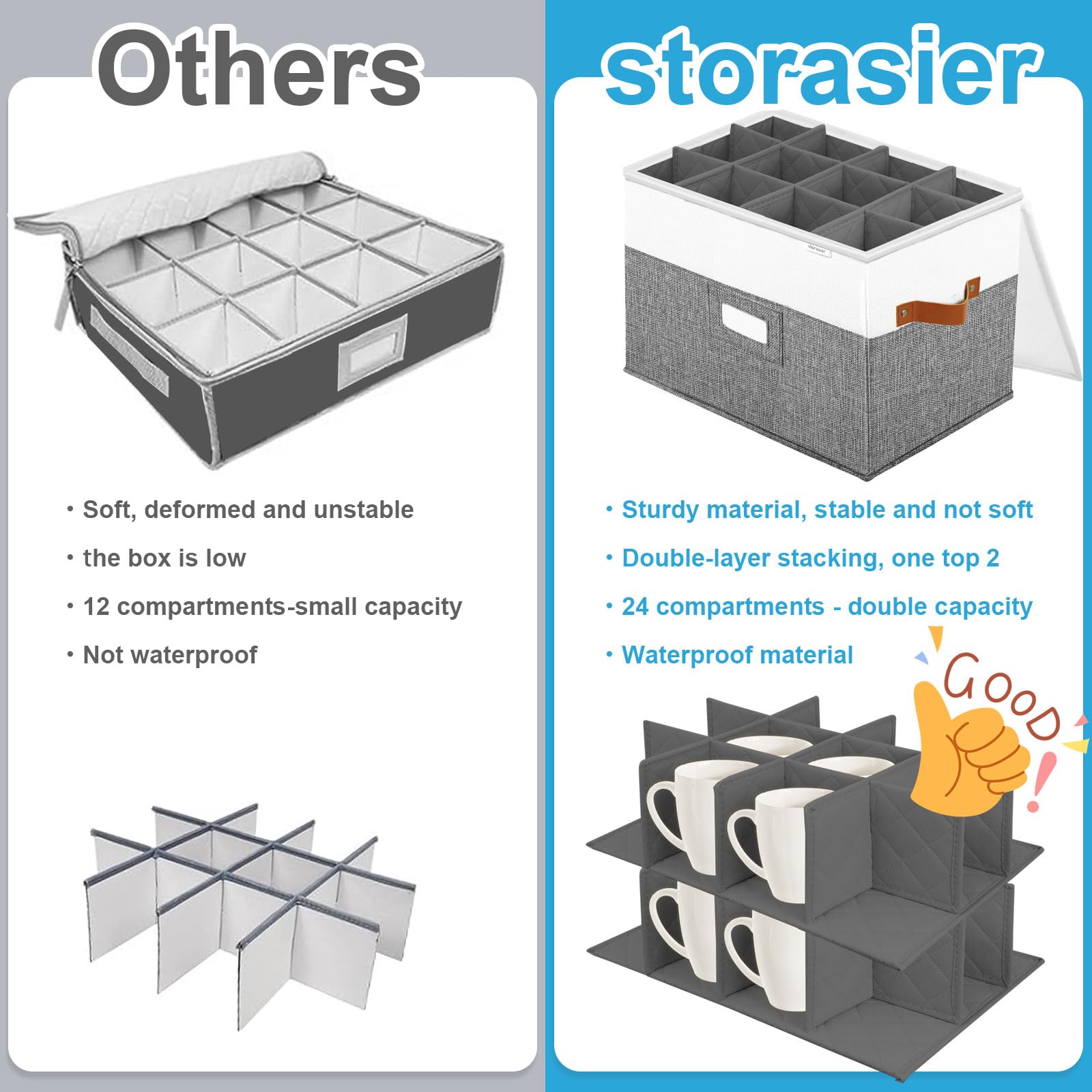storasier tapa-transparente-visor-interior: identifica tazas de un vistazo y mantiene el contenido seguro.