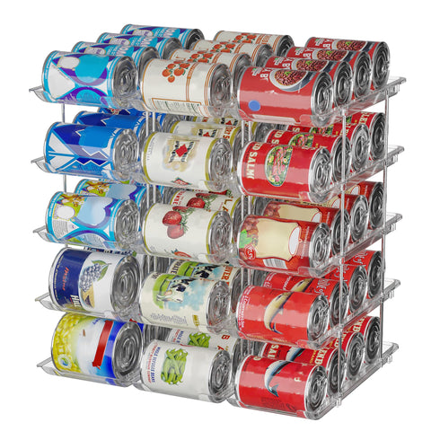 STORICANS organizador-latas-5niveles para despensa, maximiza espacio y organización diaria.