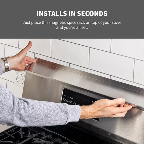 StoveShelf soporte para aceites y especias para encimera ordenada