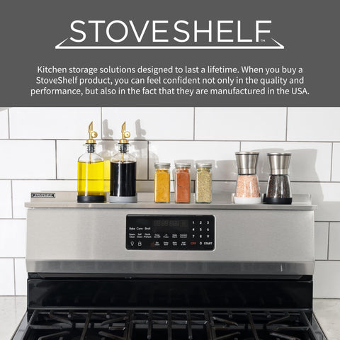StoveShelf instalación cero ideal para cocinas que cambian