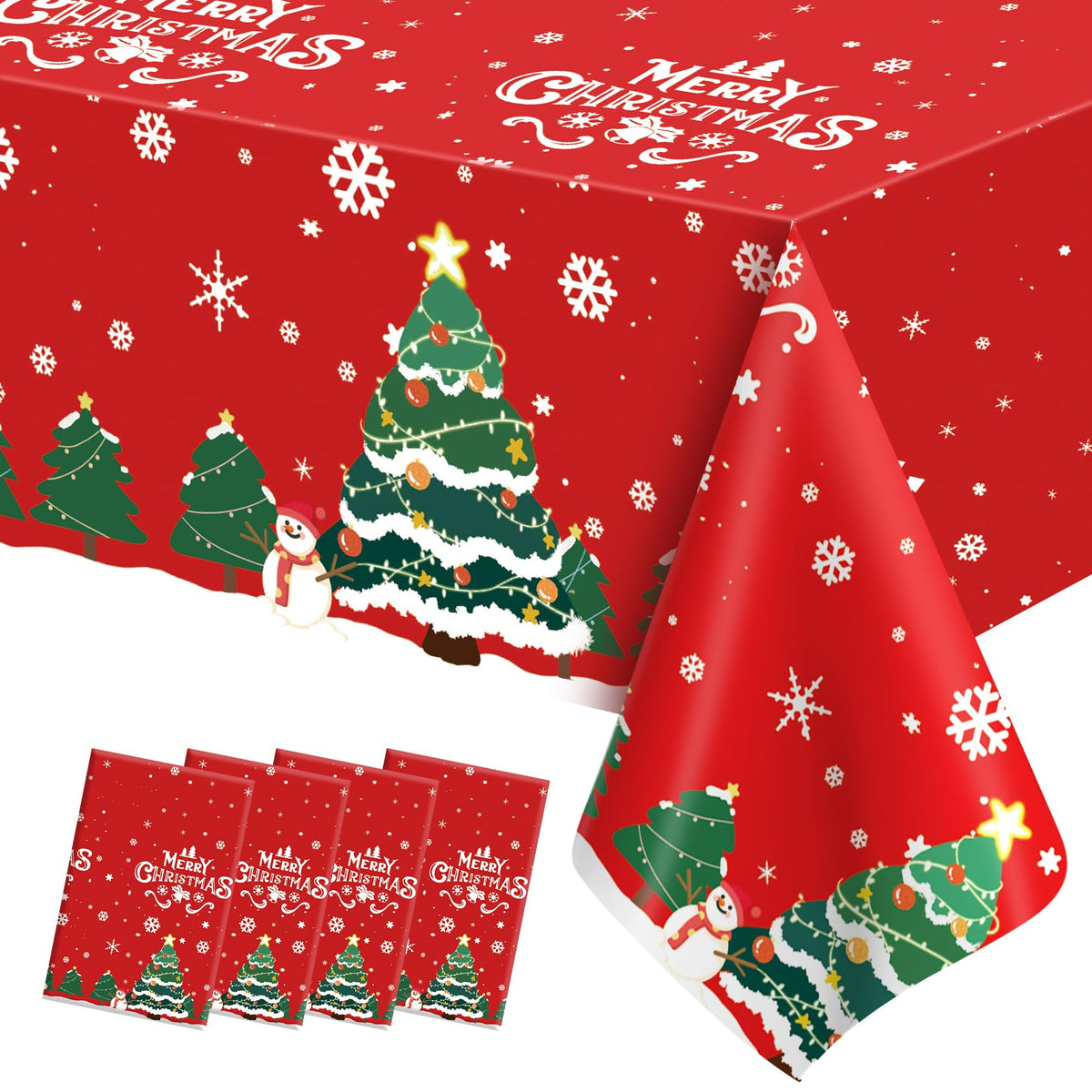 Mantel STPIYFZU 54x108 para mesa rectangular, ideal para cenas festivas.
