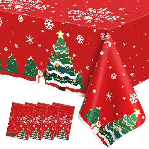 Mantel STPIYFZU 54x108 para mesa rectangular, ideal para cenas festivas.