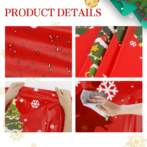 Mantel STPIYFZU rojo, desechable y práctico para fiestas.