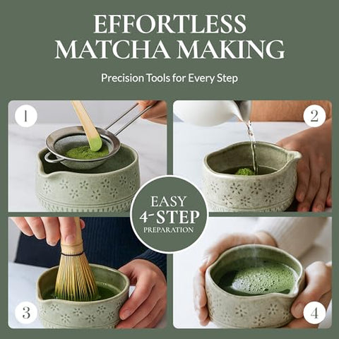 Cuchara chashaku Strabella para porciones de matcha con precisión