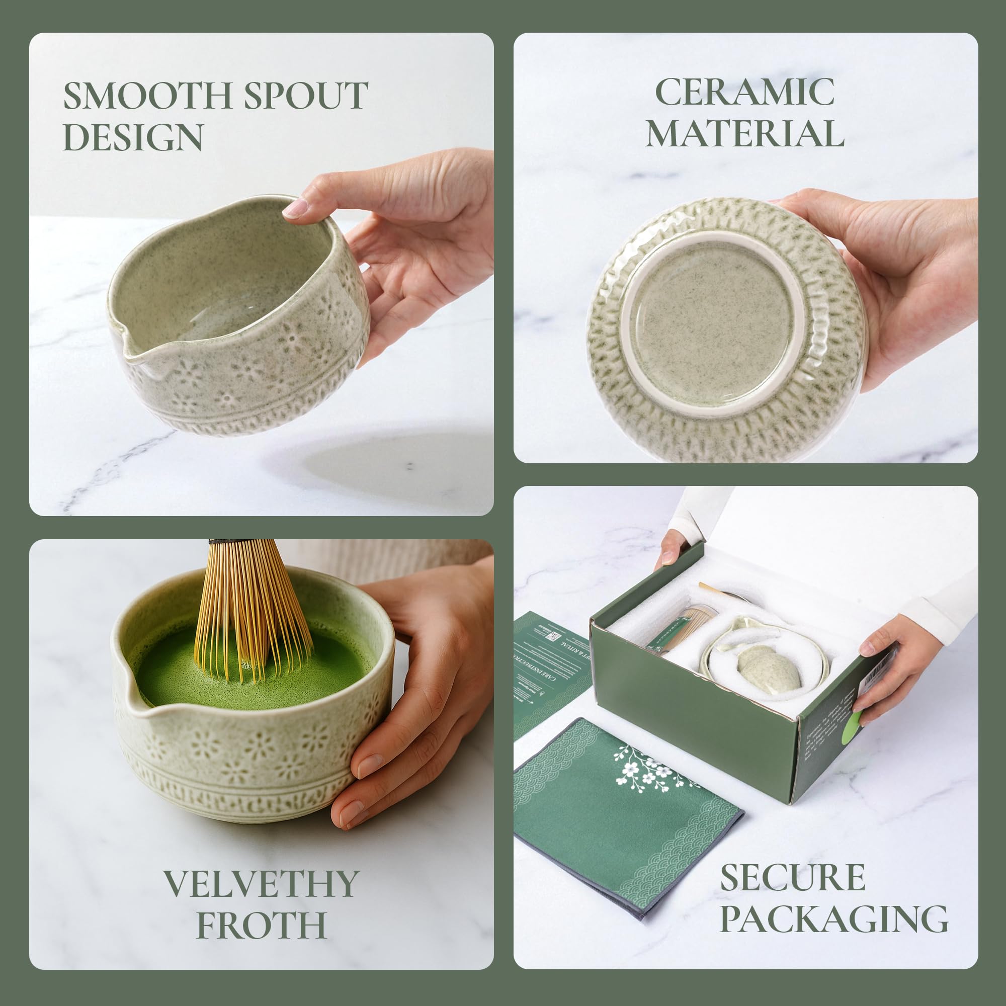 Kit Strabella de matcha completo, listo para usar en casa