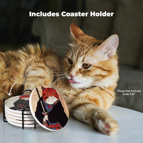 Accesorios de escritorio Straight Coastin para amantes de gatos y decoración.
