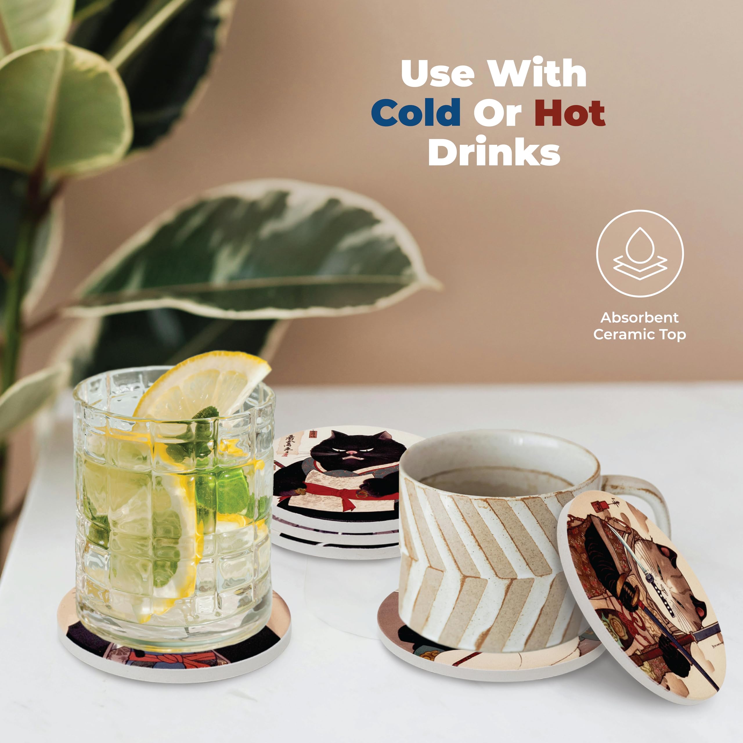 Posavasos Straight Coastin con soporte incluido para ordenar tu espacio.