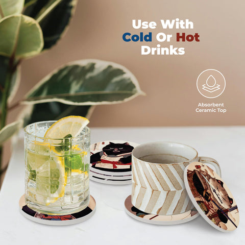 Posavasos Straight Coastin con soporte incluido para ordenar tu espacio.