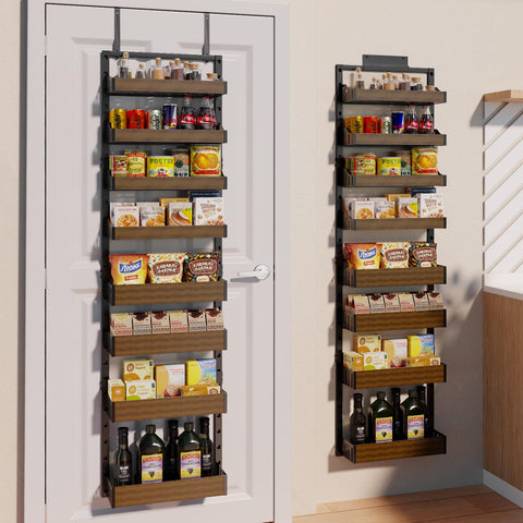 STURDIFLOW organizador de despensa de 8 niveles, sin balanceo para especias y botellas.