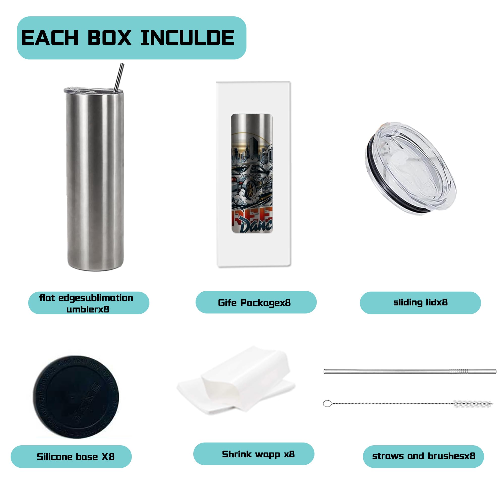 Stvyar tumbler aislado doble pared de acero, mantiene la bebida fresca.