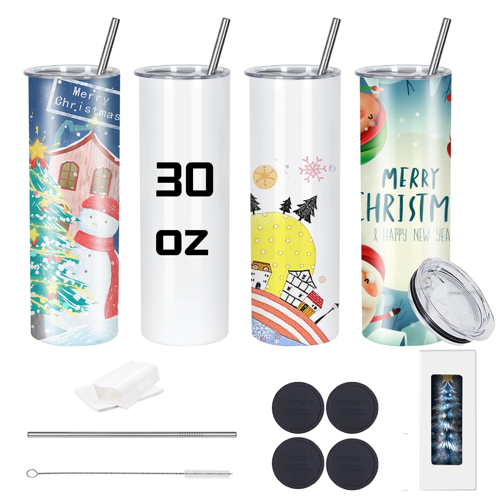 Vaso Stvyar sublimación 30 oz con borde plano, ideal para diseños completos.