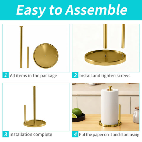 STWWO diseño estable y ergonómico en oro para mesa