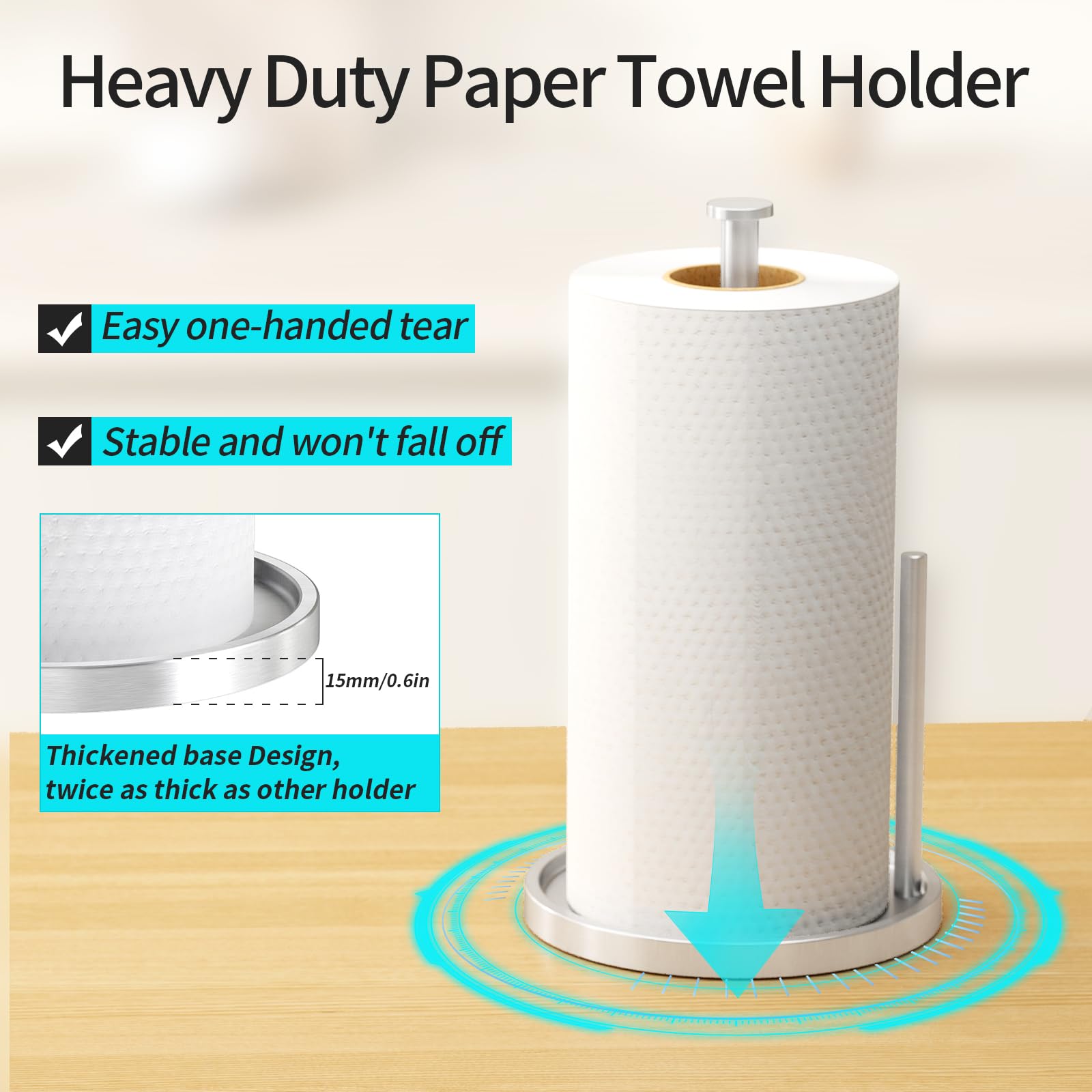 STWWO mango superior facilita trasladar el soporte entre cocina y baño