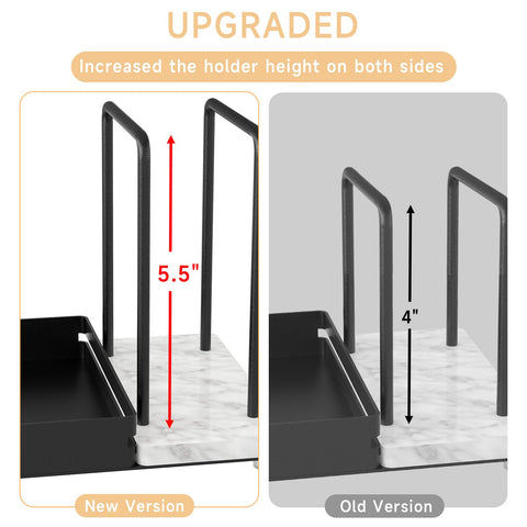 STWWO porta-servilletas diseño moderno negro, complemento ideal para cocinas y comedores.
