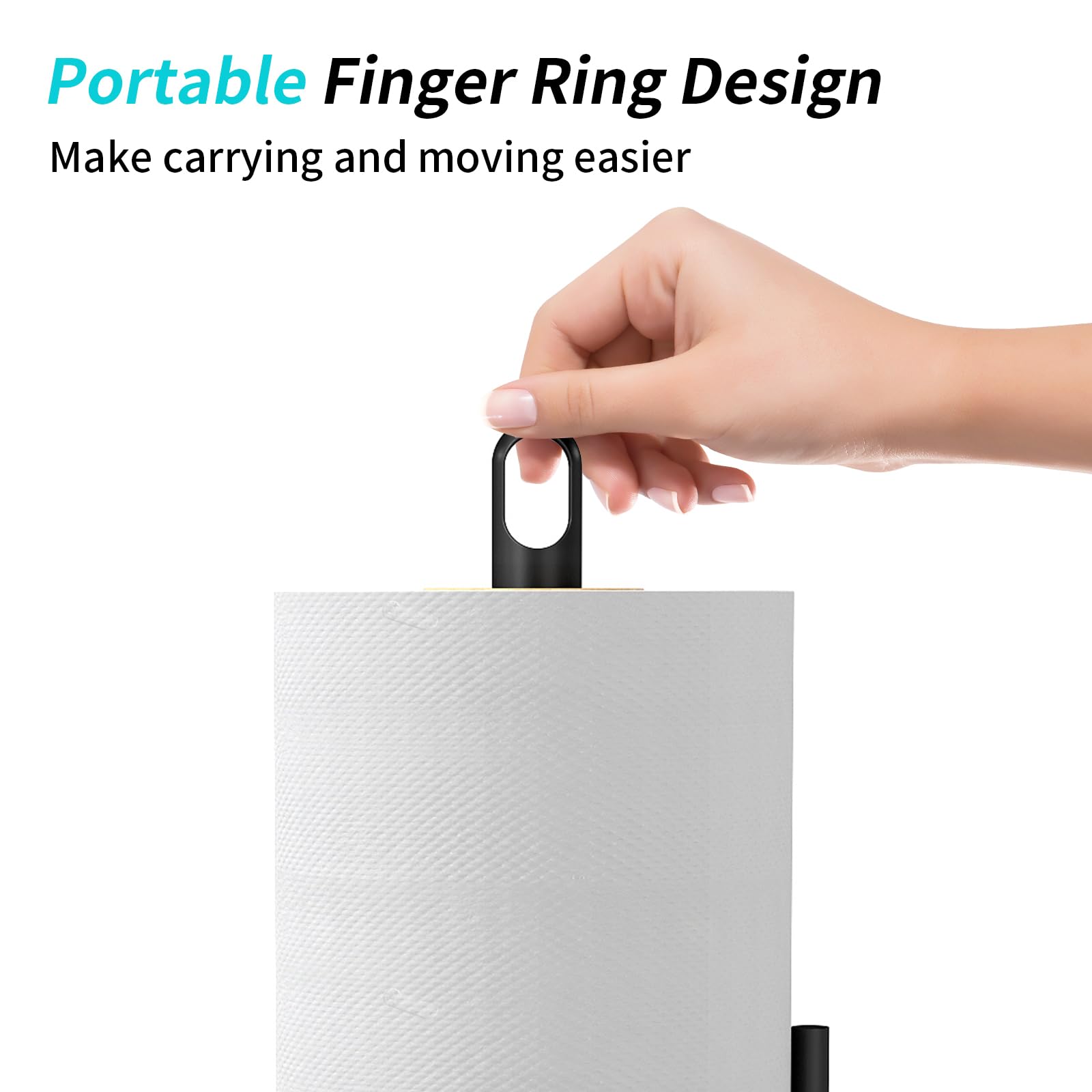 STWWO portarrollos diseño portátil con asa integrada para moverlo