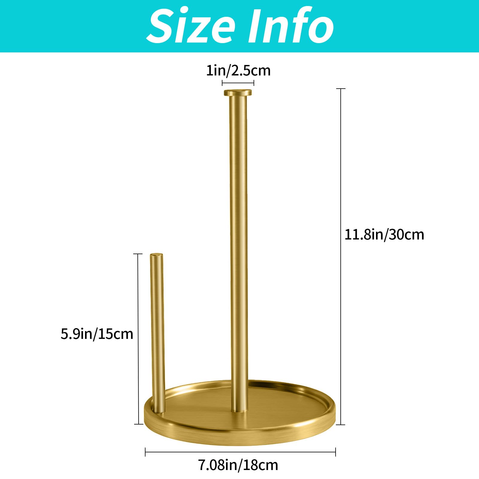 STWWO tamaño compacto en oro, ideal para cocinas pequeñas
