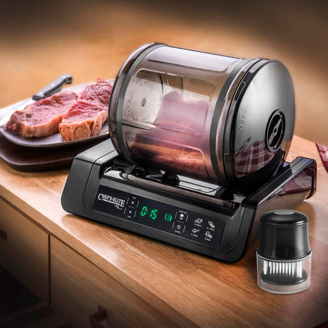 STX International Chef Elite base de vacío rotativa para marinado uniforme
