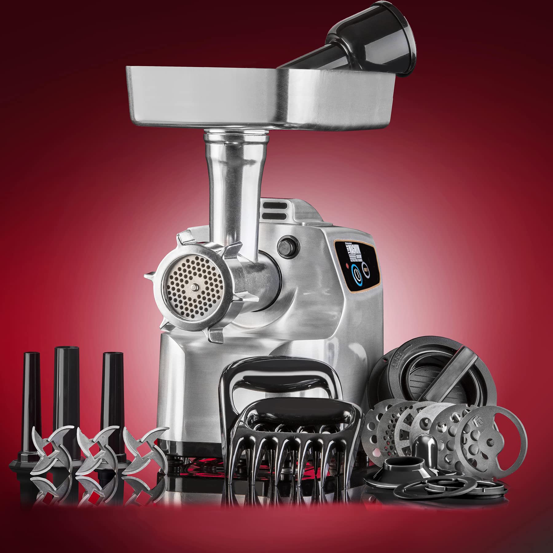 STX International Magnum 1800W, tolva de alta capacidad para procesar grandes lotes