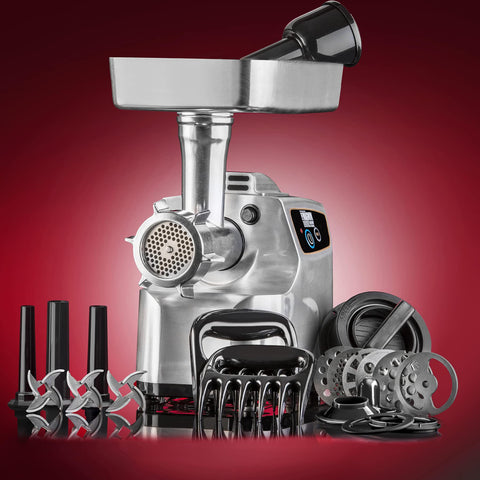 STX International Magnum 1800W, tolva de alta capacidad para procesar grandes lotes
