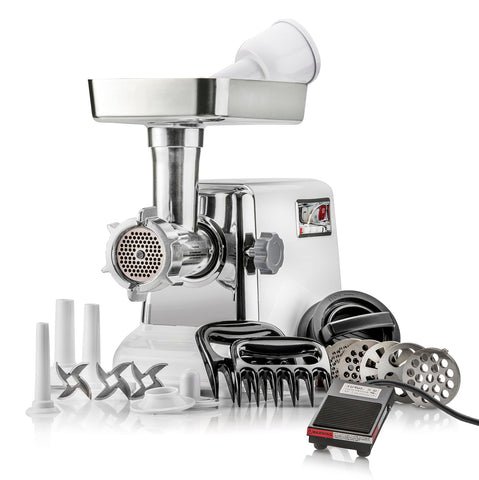STX Turboforce 3000 con tolva de carne amplia para lotes grandes y frescos.