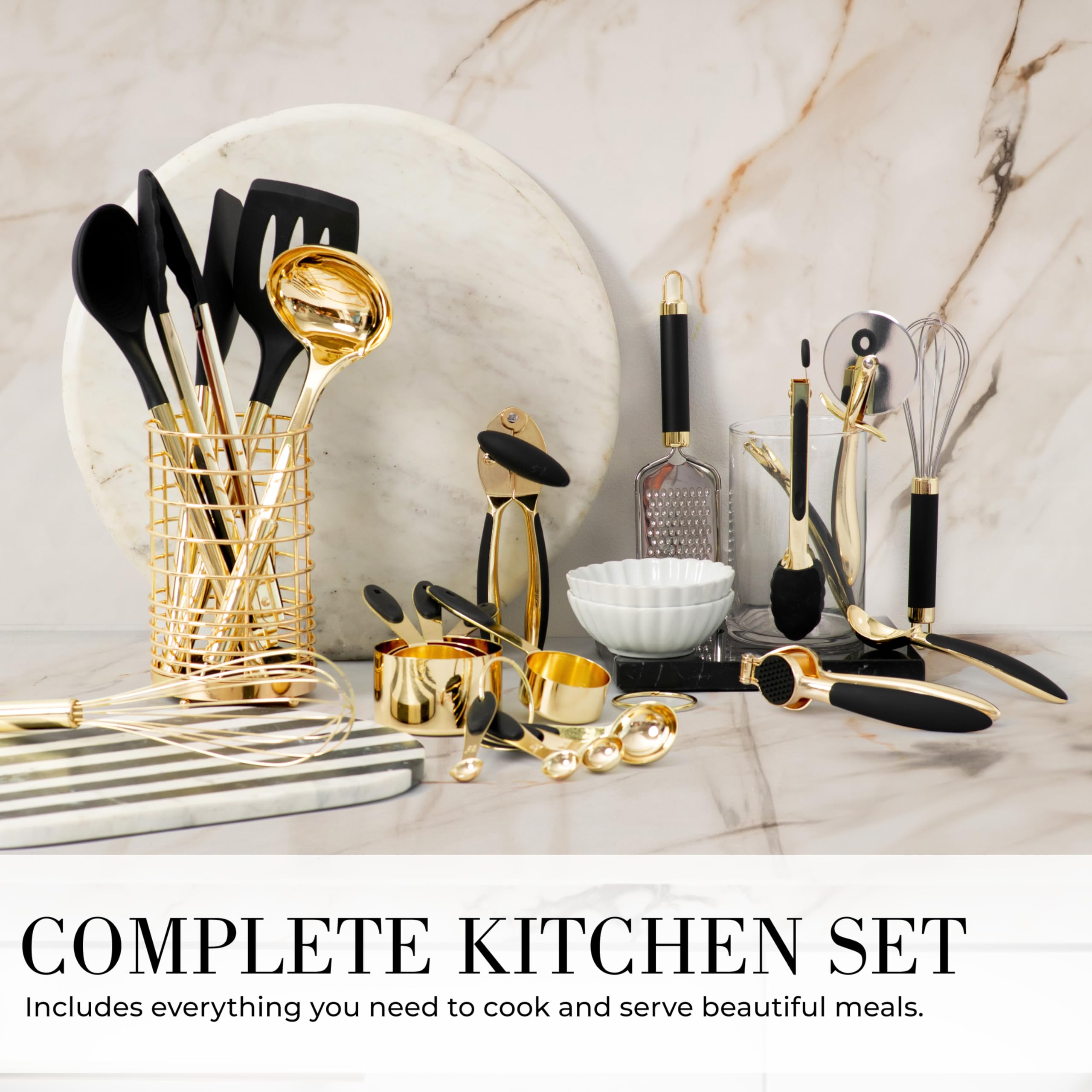 STYLED SETTINGS batidor dorado para cremas y mezclas ligeras