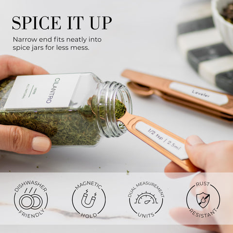 Nivelador incluido STYLED SETTINGS facilita medir líquidos con exactitud
