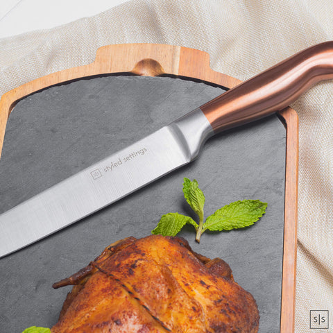 Styled Settings: cuchillo pelar cobre, agarre ergonómico para pelados y picados.