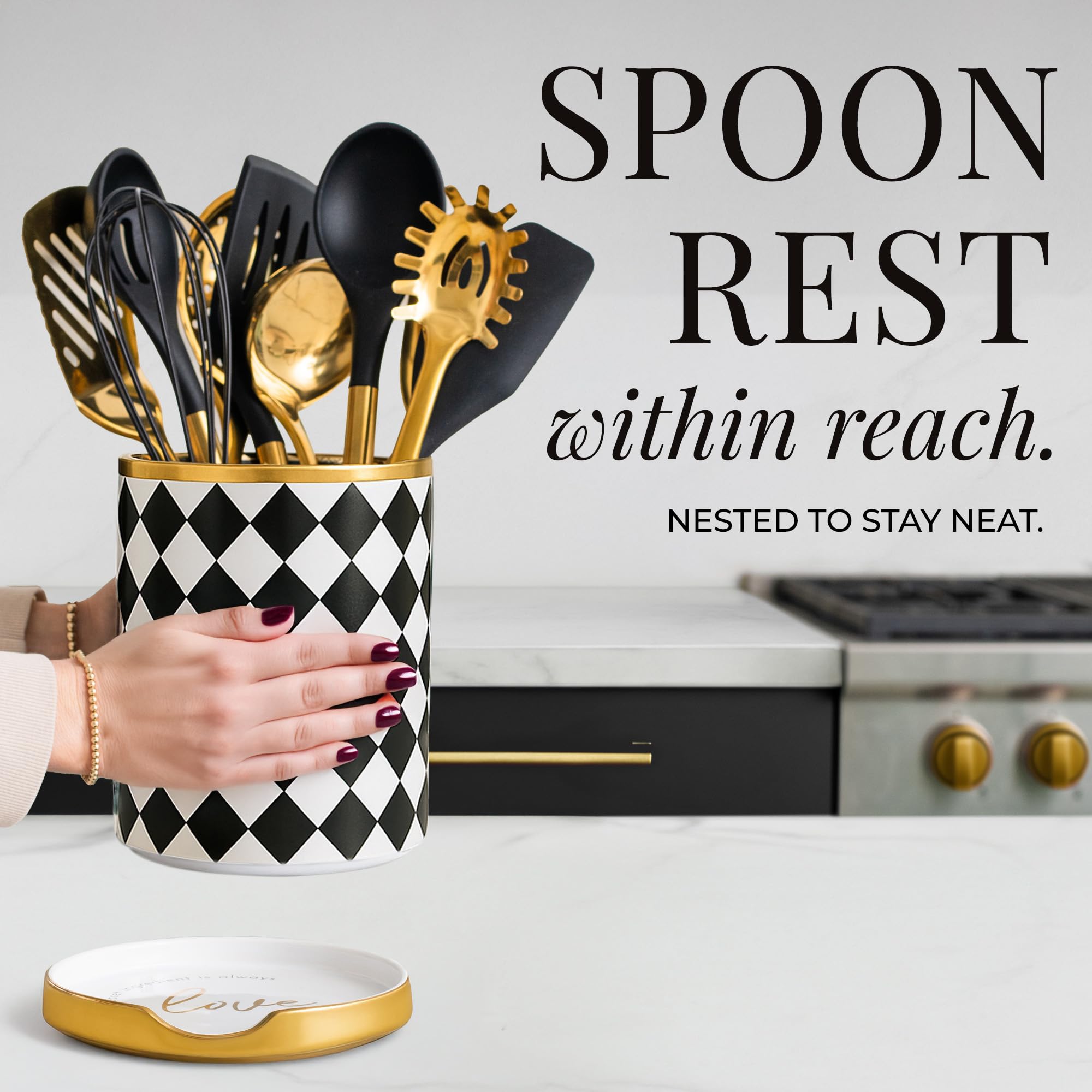 Conjunto apilable STYLED SETTINGS, ahorro de espacio en la cocina