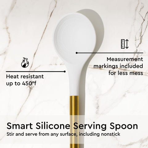 STYLED SETTINGS: pinzas doradas duraderas para voltear y servir con control