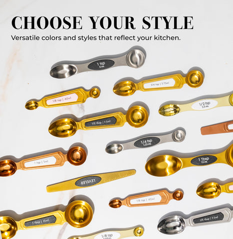 Regalo ideal STYLED SETTINGS con cucharas doradas